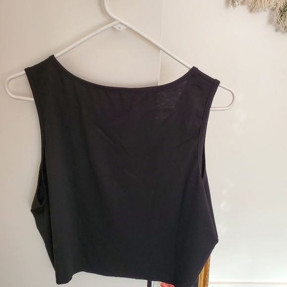 **SOLD** Eternal Goth Cropped Tank Top - Picture 6 of 6